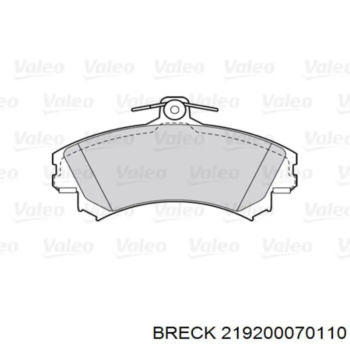 219200070110 Breck Колодки передние