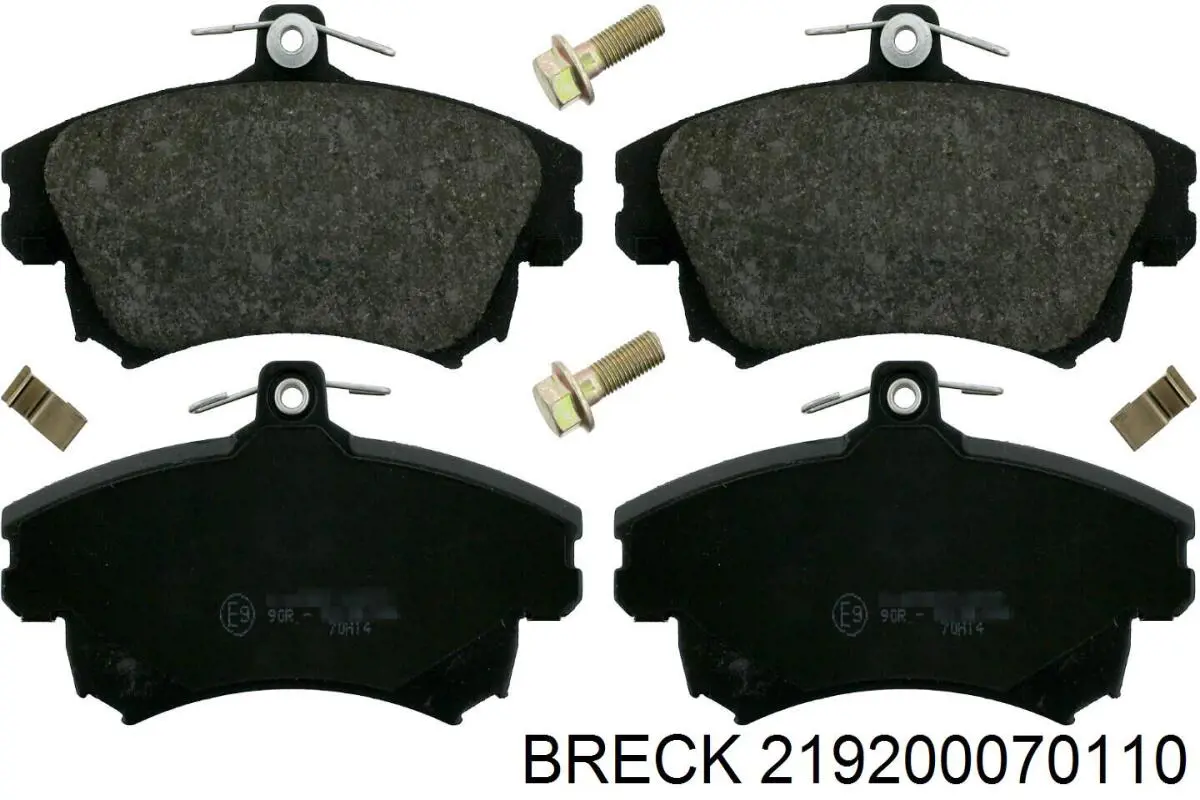 Передние тормозные колодки 219200070110 Breck