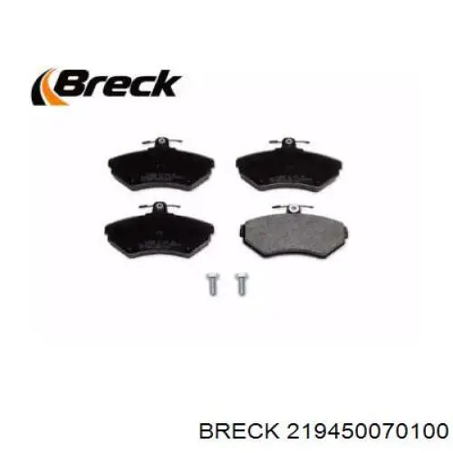 Передние тормозные колодки 219450070100 Breck