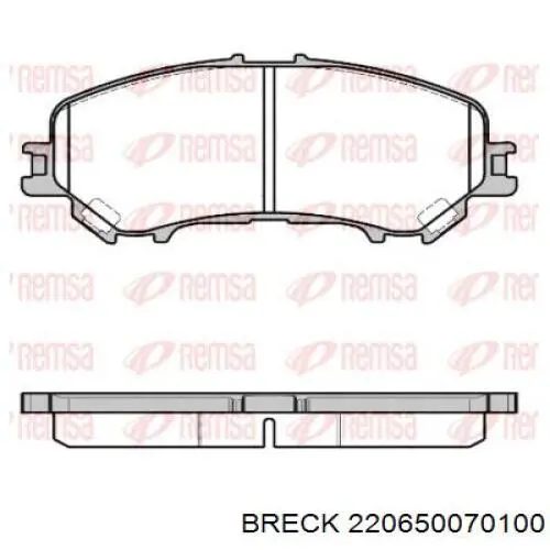 Купить 220650070100 Breck Колодки тормозные