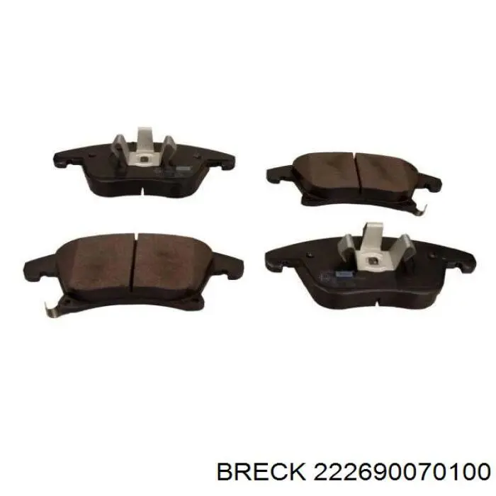 Передние тормозные колодки 222690070100 Breck