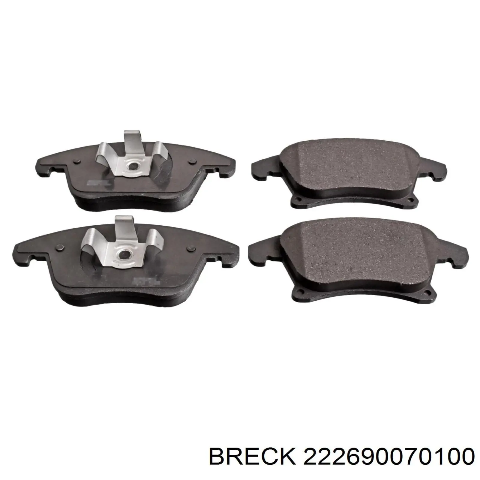 Купить 222690070100 Breck Колодки тормозные