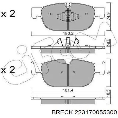 31400527 Volvo Колодки передние