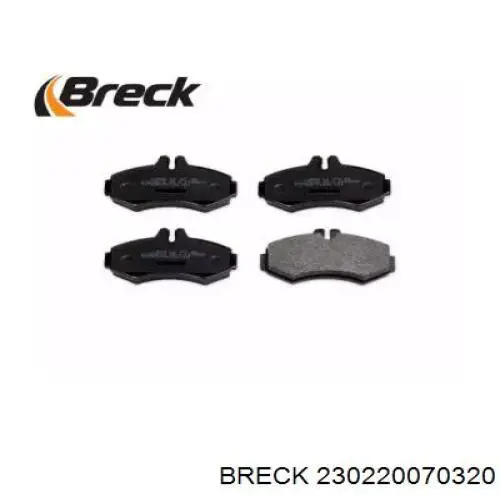 Передние тормозные колодки 230220070320 Breck
