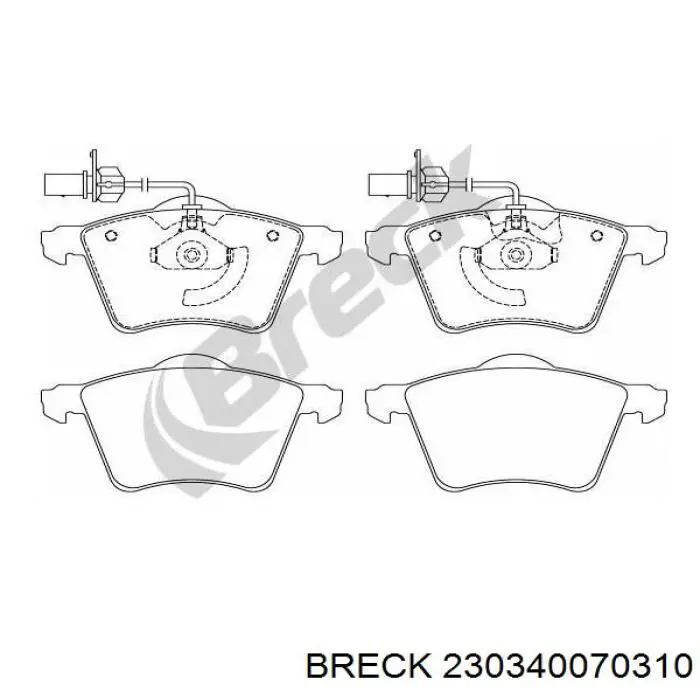 230340070310 Breck Колодки передние