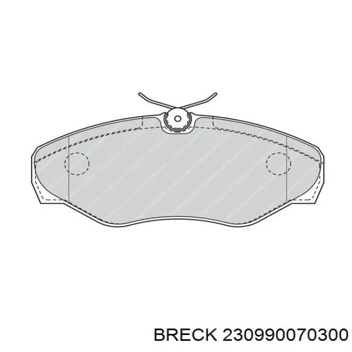 Купить 230990070300 Breck Колодки тормозные