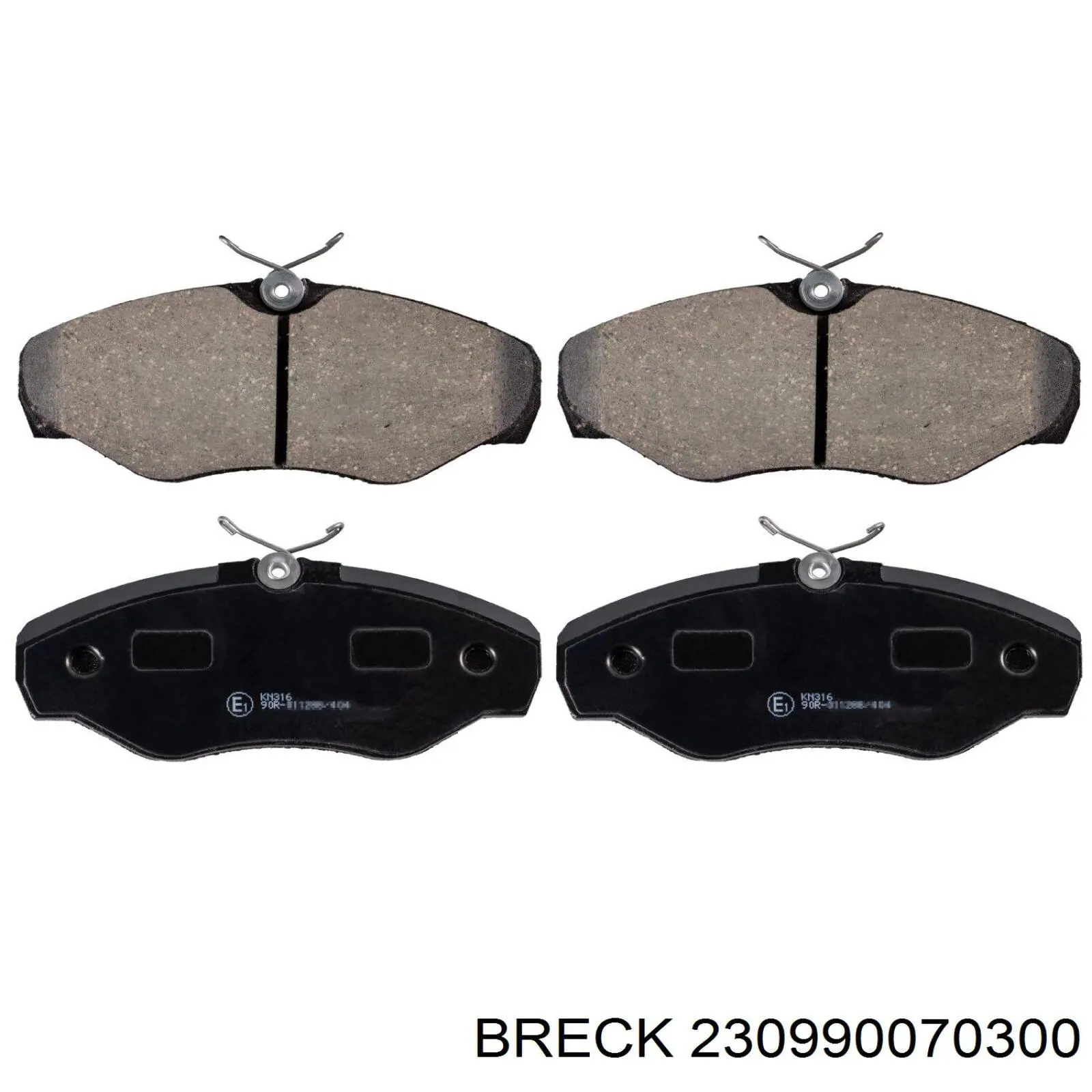 Тормозные колодки Breck 230990070300