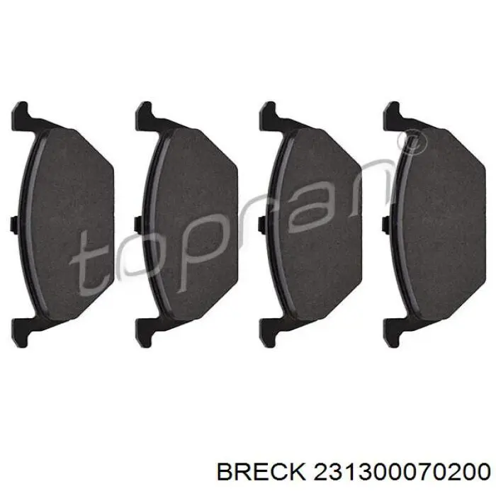 Тормозные колодки Breck 231300070200