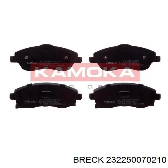 Передние тормозные колодки 232250070210 Breck