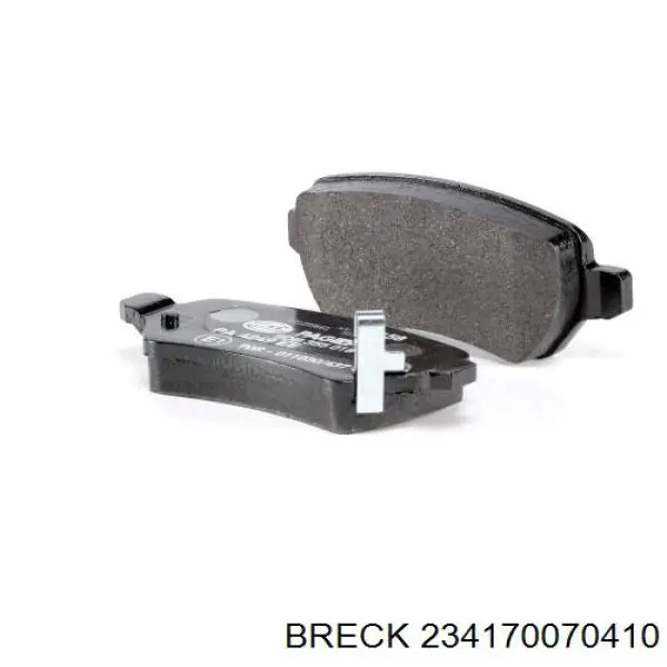 Купить 234170070410 Breck Колодки тормозные задние, дисковые