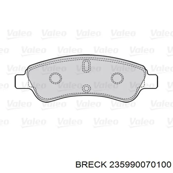 Тормозные колодки Breck 235990070100