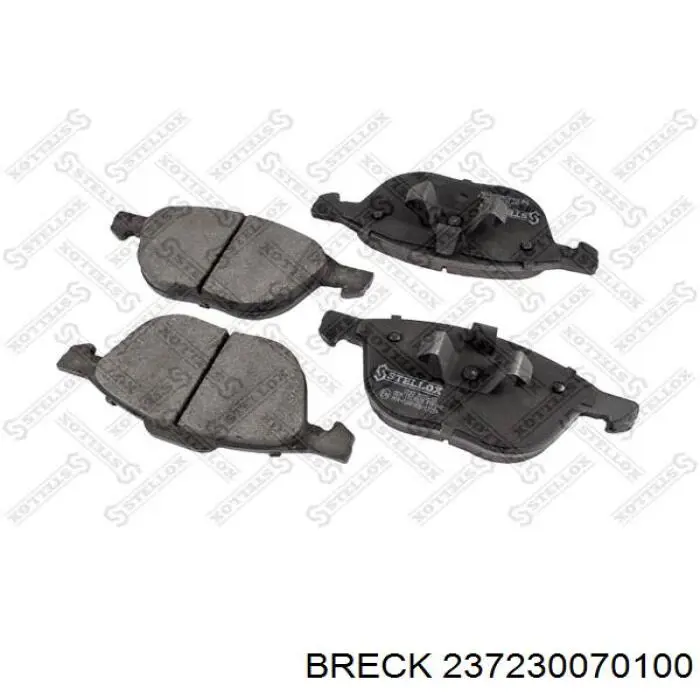 237230070100 Breck Колодки передние