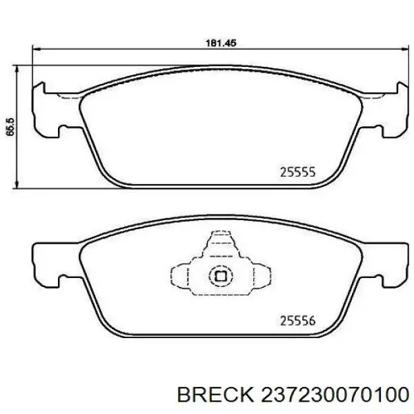 Колодки Breck 237230070100 цена, от 22.82 USD