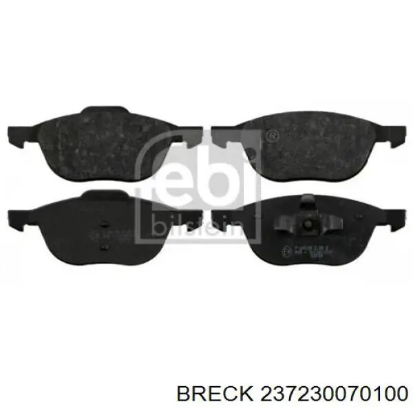 Тормозные колодки Breck 237230070100