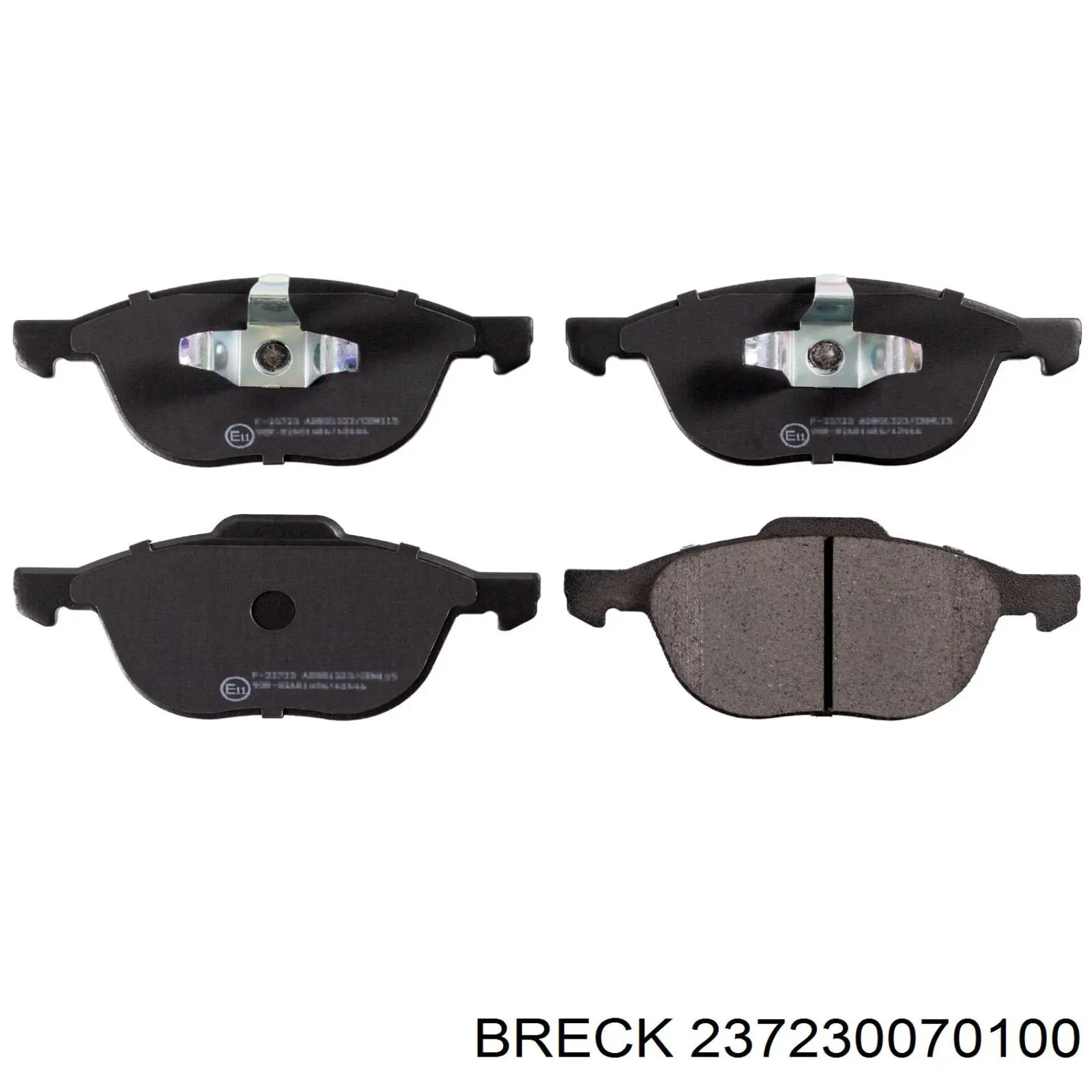 Передние тормозные колодки 237230070100 Breck