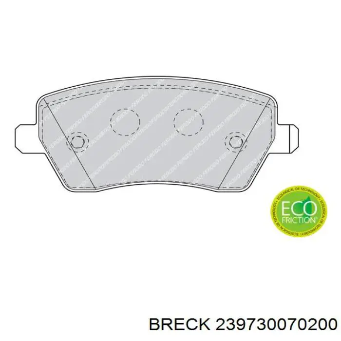Колодки Breck 239730070200 цена, от 22.18 USD