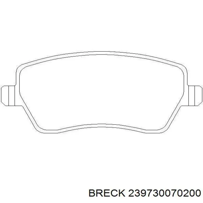 Тормозные колодки Breck 239730070200