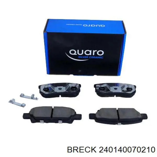 Задние дисковые колодки Breck 240140070210