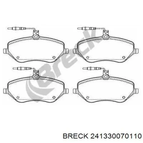 Передние тормозные колодки 241330070110 Breck