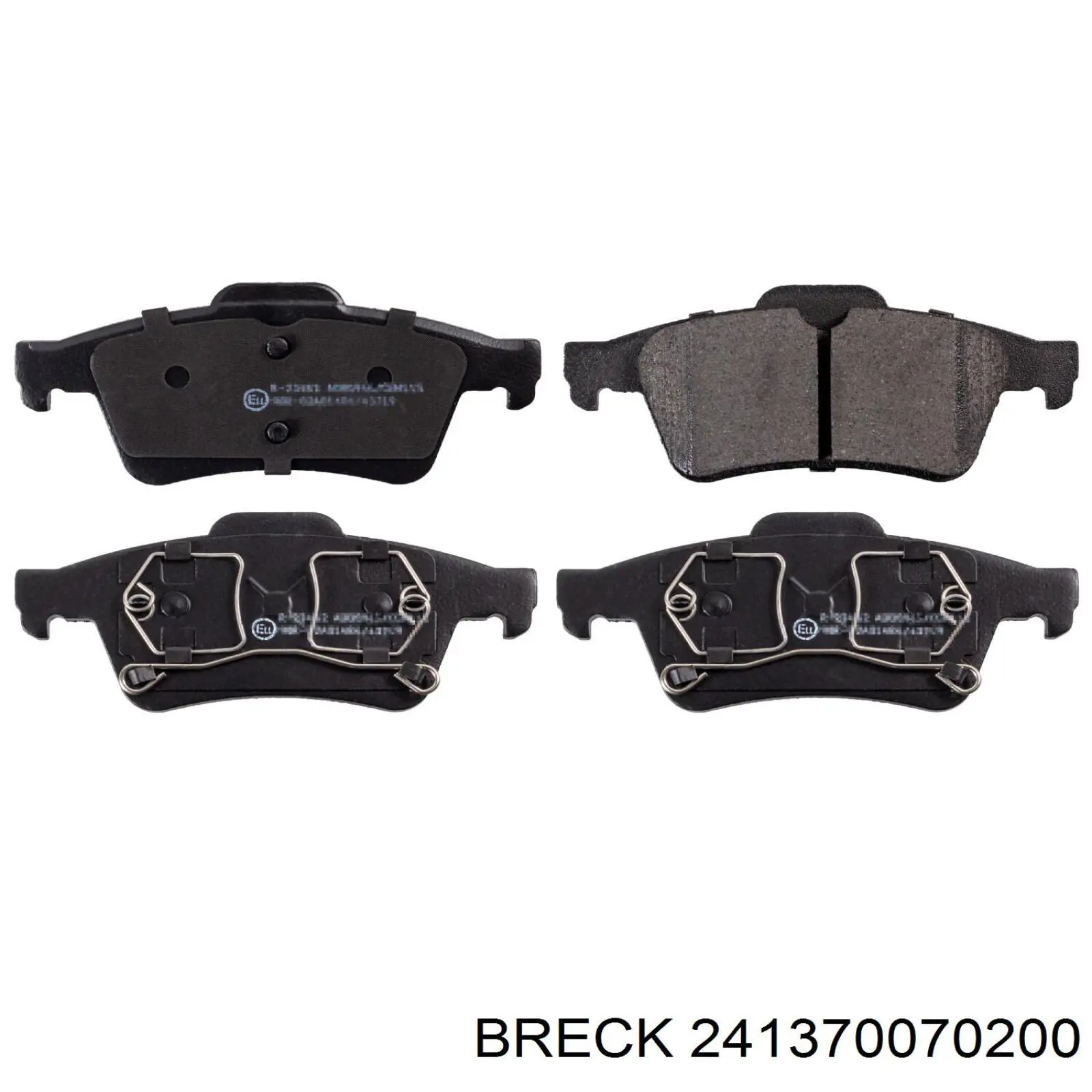 Задние дисковые колодки Breck 241370070200