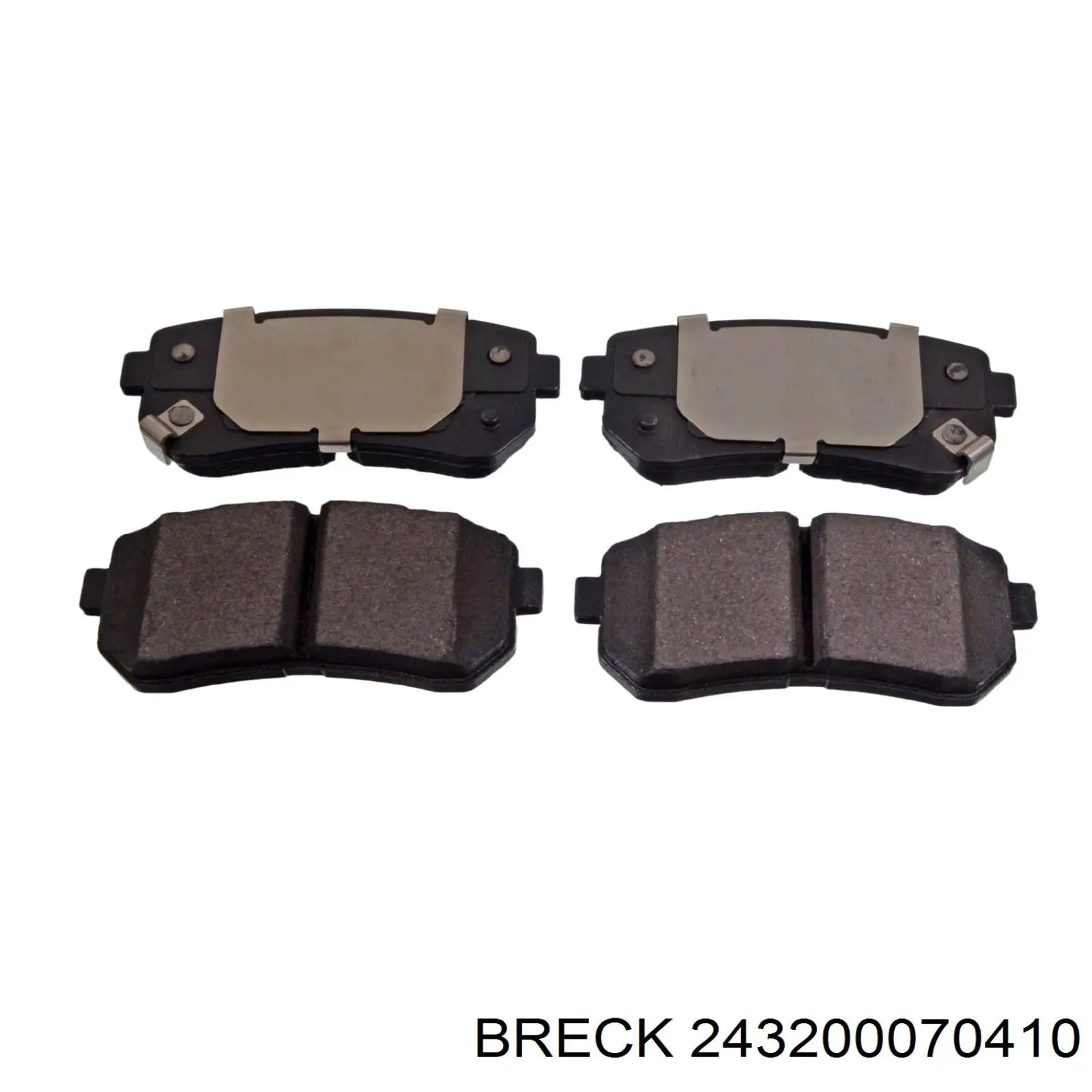 243200070410 Breck Колодки тормозные дисковые комплект