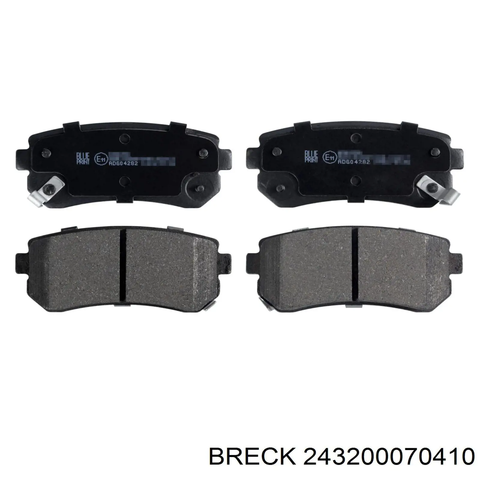 Колодки дисковые  Breck 243200070410 цена, от 30.41 USD