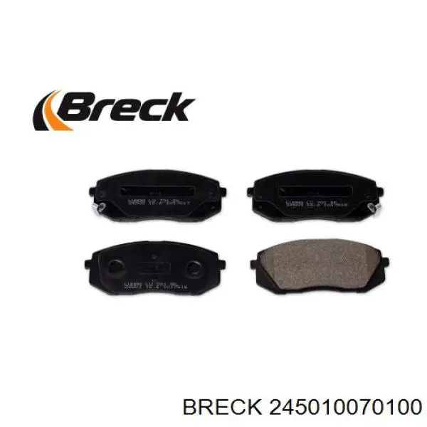 Передние тормозные колодки 245010070100 Breck