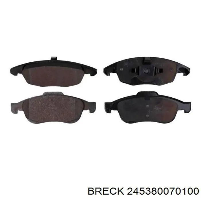 Тормозные колодки Breck 245380070100