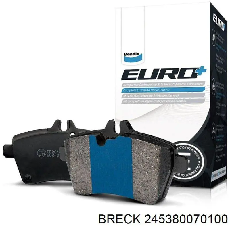 Передние тормозные колодки 245380070100 Breck