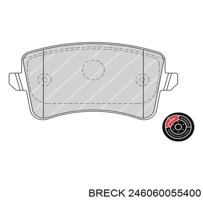 Колодки дисковые  Breck 246060055400 цена, от 45.33 USD