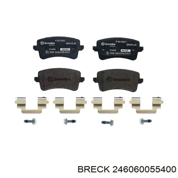Задние тормозные колодки 246060055400 Breck