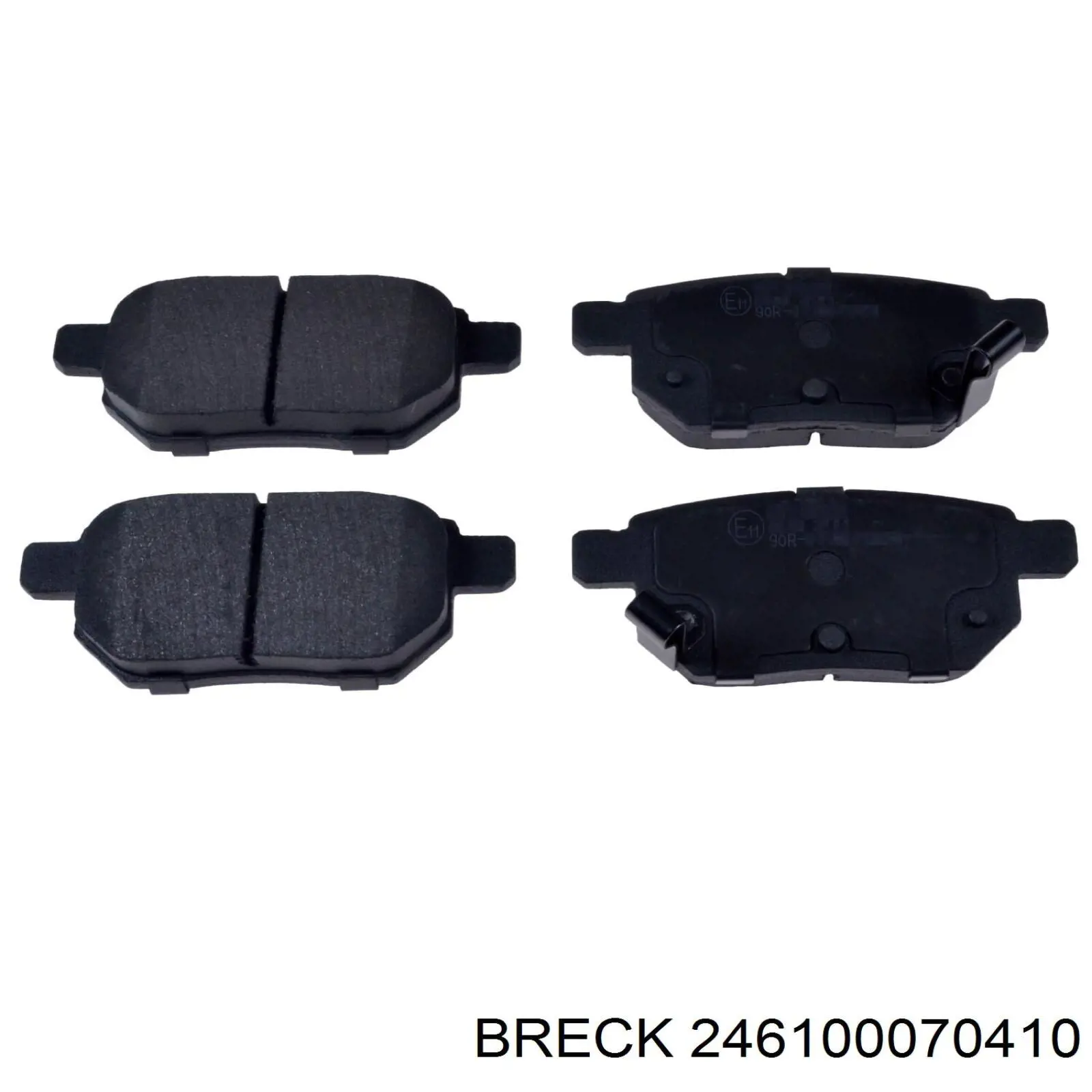 Задние тормозные колодки 246100070410 Breck