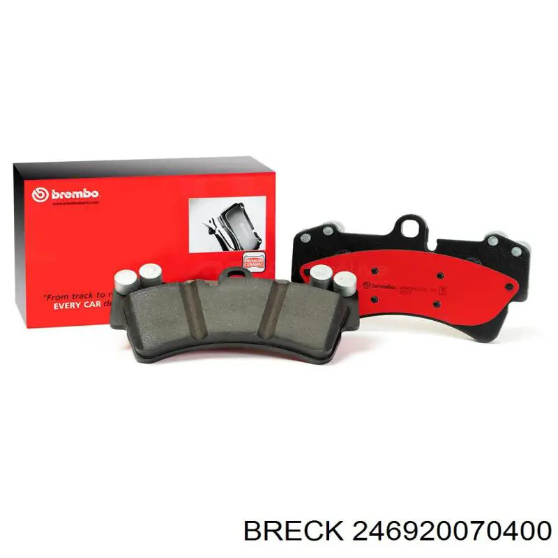 Задние тормозные колодки 246920070400 Breck