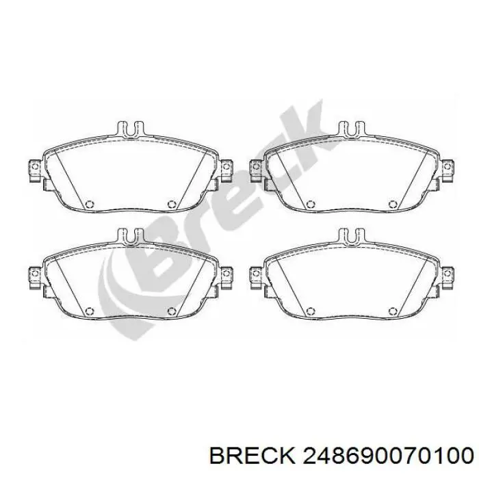 Передние тормозные колодки 84200320 Mercedes