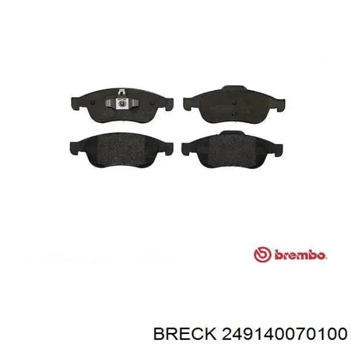 Купить 249140070100 Breck Колодки тормозные