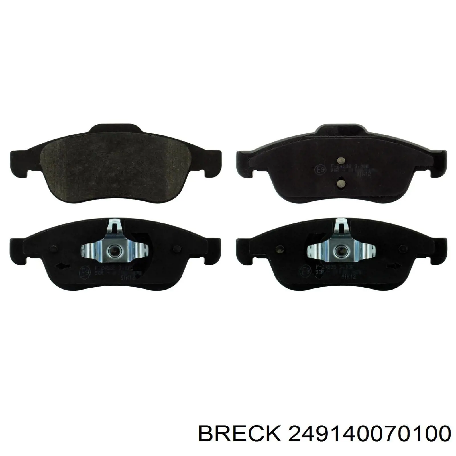 Тормозные колодки Breck 249140070100