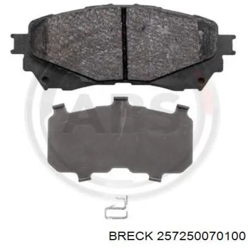 Тормозные колодки Breck 257250070100