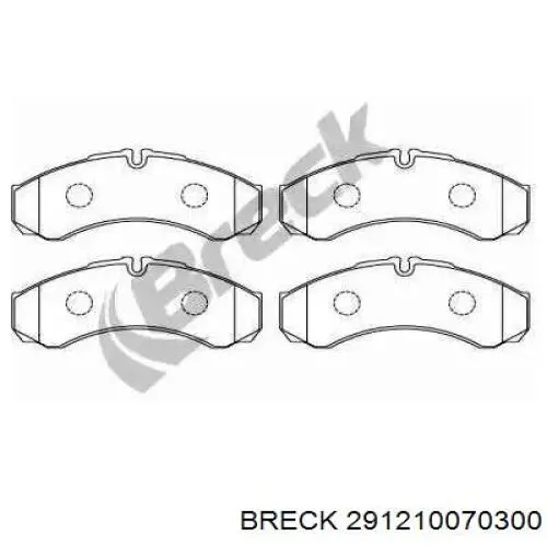 Передние тормозные колодки 291210070300 Breck