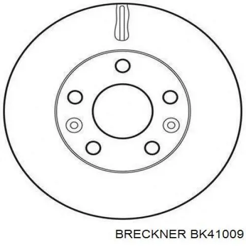 Передние тормозные диски BK41009 Breckner