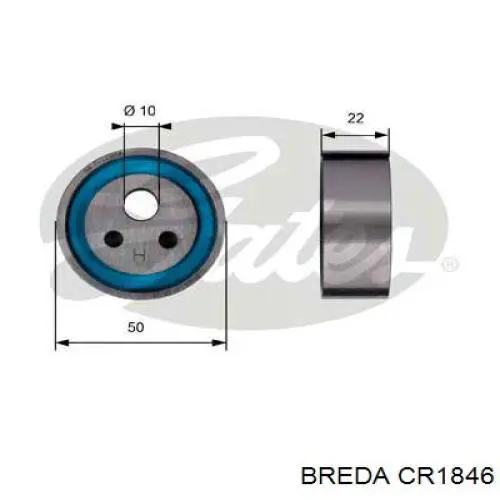 CR1846 Breda Ролик натяжителя ремня ГРМ