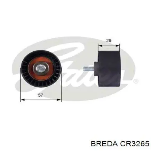 CR3265 Breda ролик ремня грм паразитный