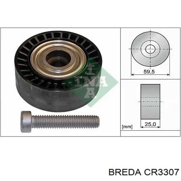 CR3307 Breda натяжной ролик