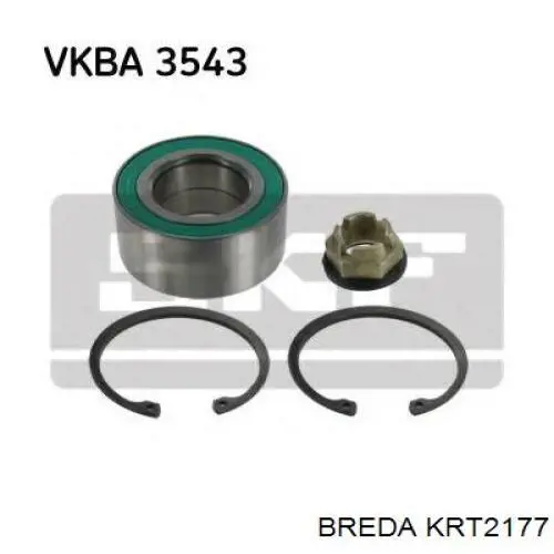 Комплект подшипника ступицы колеса Breda KRT2177 цена, от 13.73 USD