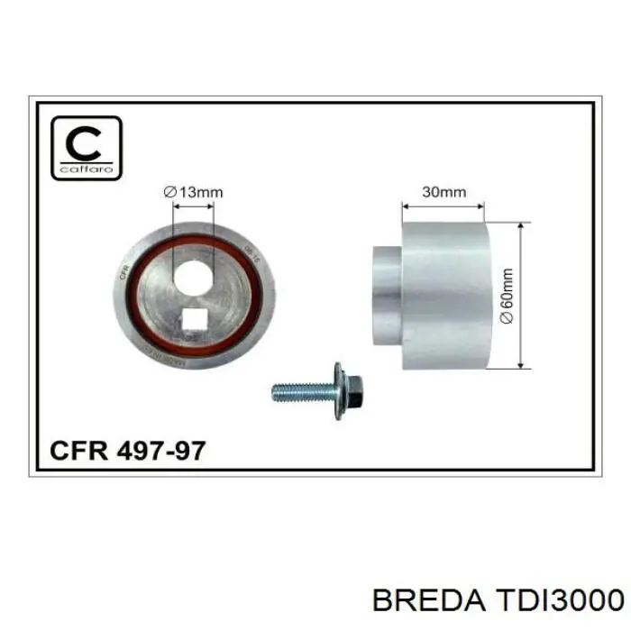Ролик ГРМ TDI3000 Breda