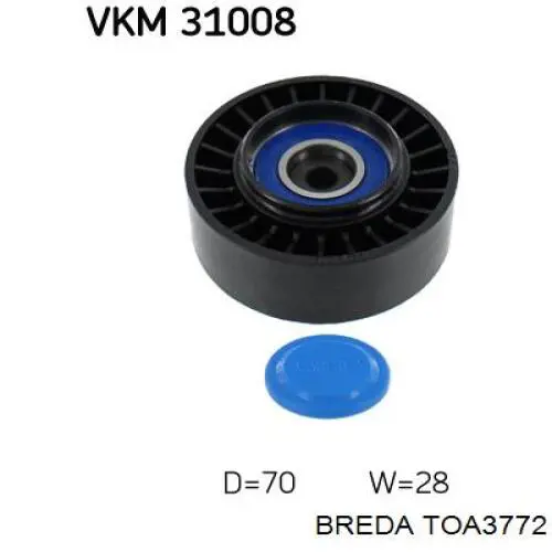 Купить TOA3772 Breda Паразитный ролик