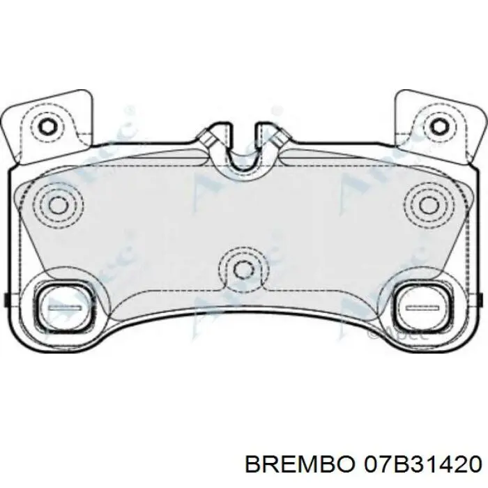 Купить 07B31420 Brembo Колодки тормозные