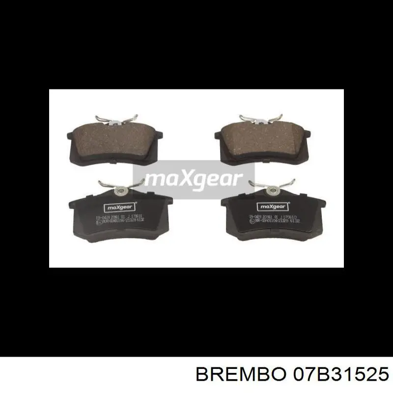 Колодки дисковые  Brembo 07B31525 цена, от 7.27 USD
