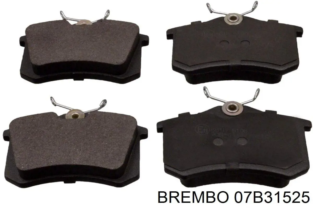 Купить 07B31525 Brembo Колодки тормозные задние, дисковые
