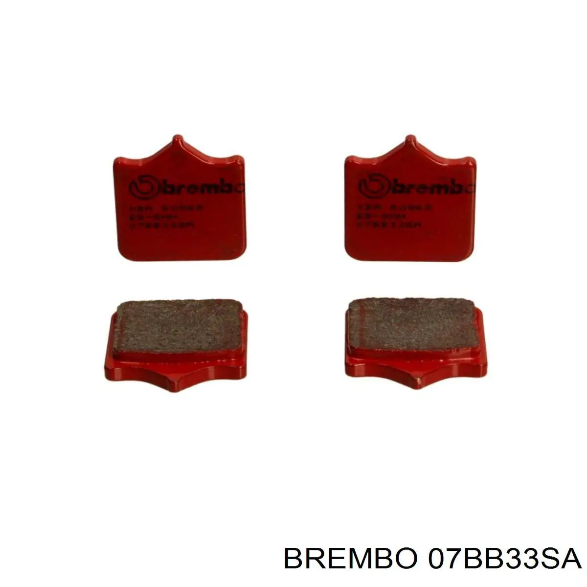 07BB33SA Brembo sapatas do freio dianteiras de disco