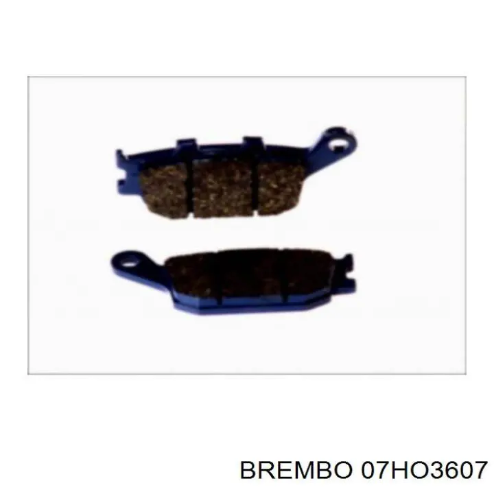 Задние дисковые колодки Brembo 07HO3607